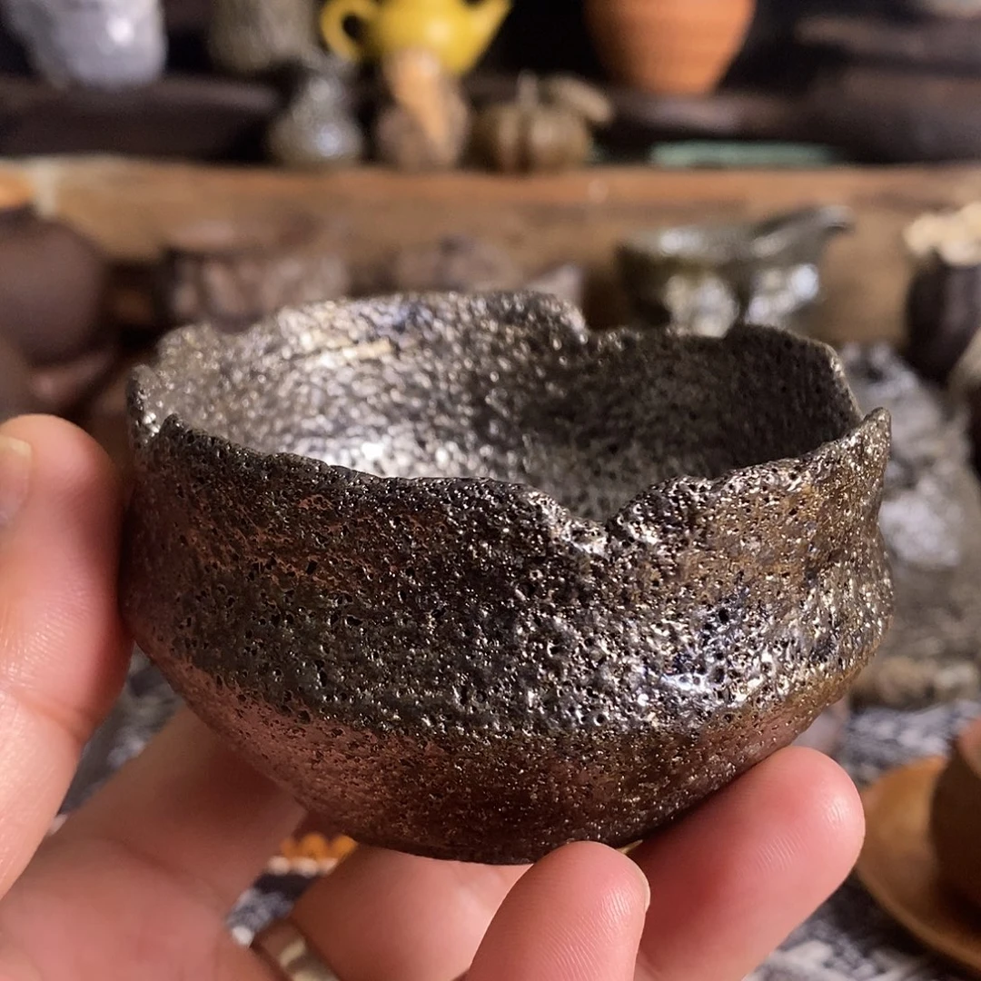 手工制作黑砂主人杯