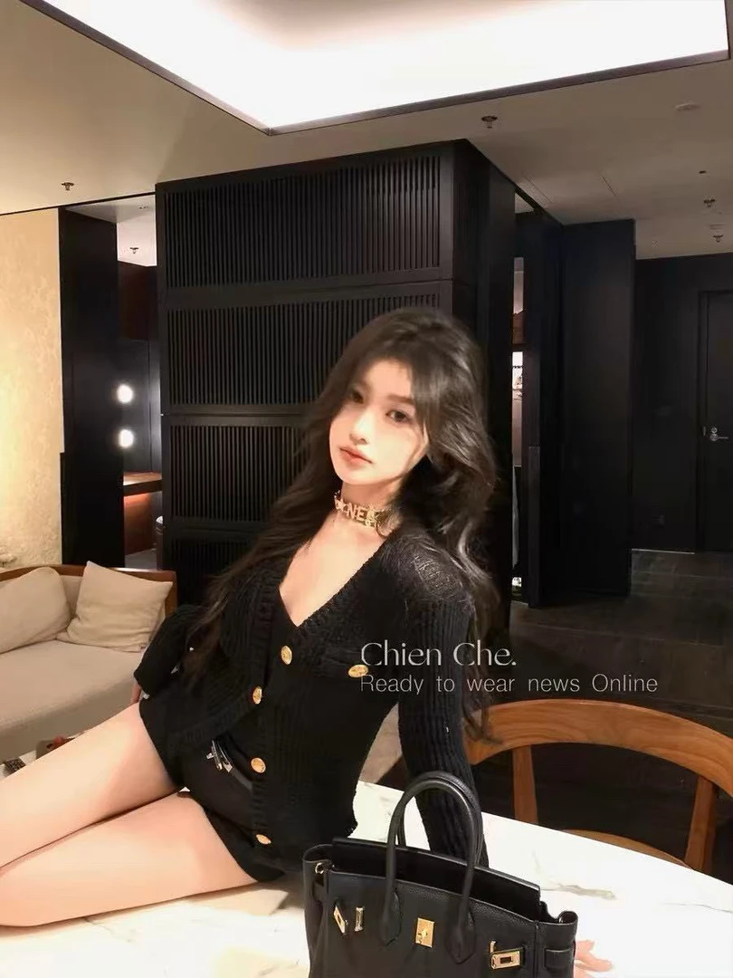 <<No退NO换>>“软糯序”100冰曲纱针织开衫 金属扣0束缚感长袖外套