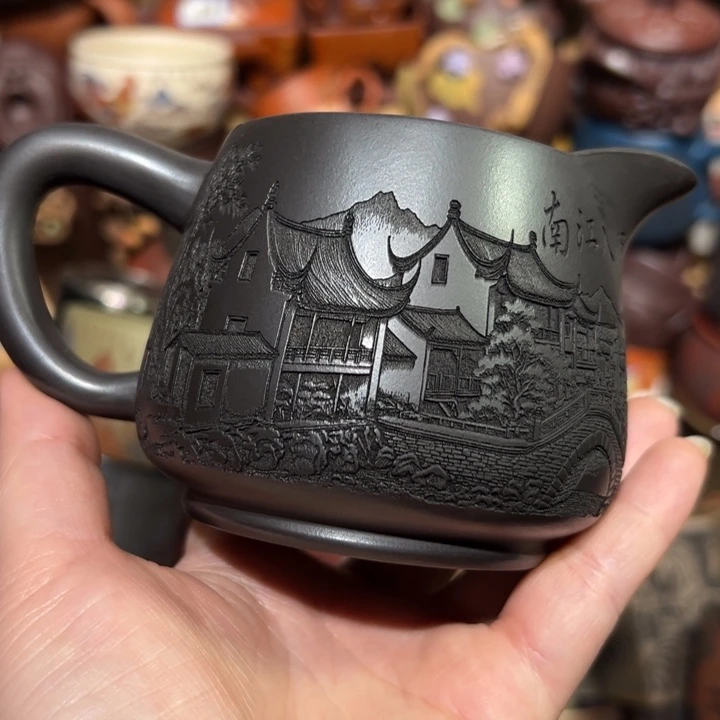 紫砂茶杯宜兴紫砂主人杯