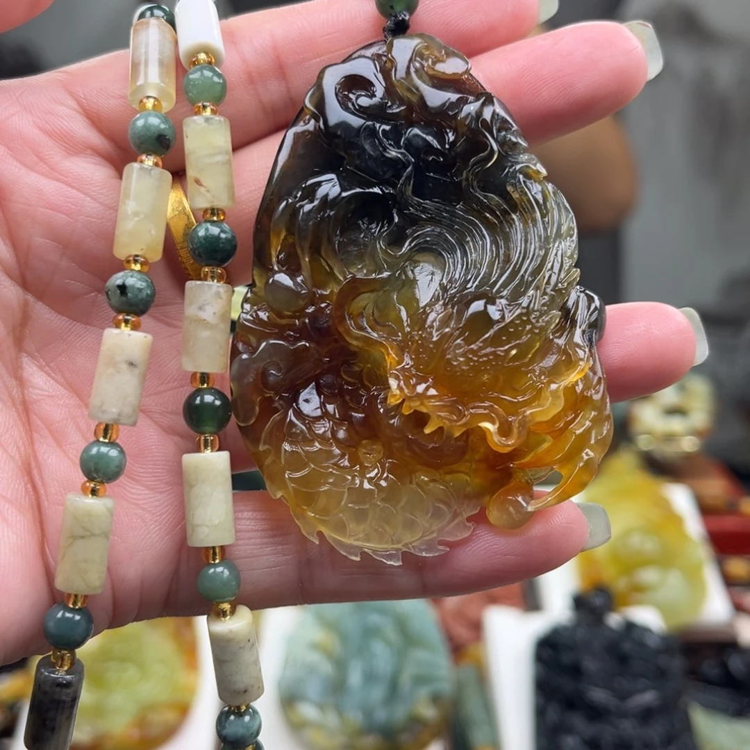 岫玉未镶嵌挂件挂件