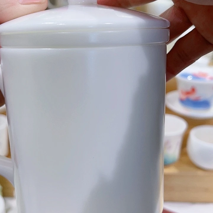 冰种素烧三件套办公杯400兵**下