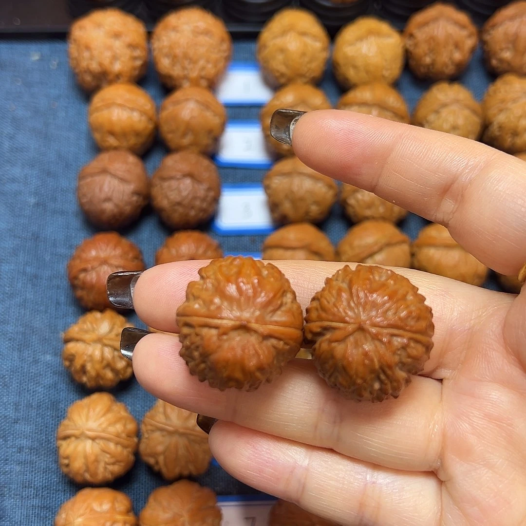 文玩核桃吊坠矮桩焖尖磨盘27尺全品无修