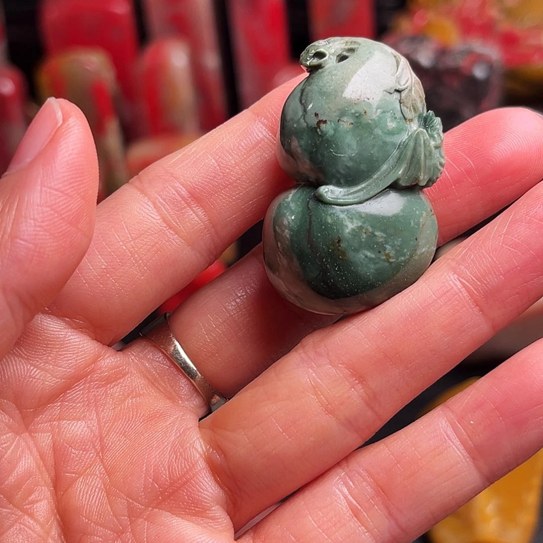 昌化石其他昌化绿挂件