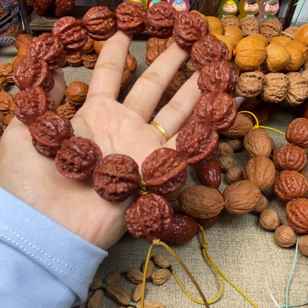 W***d文玩核桃吊坠龙脊京八棱文玩核桃