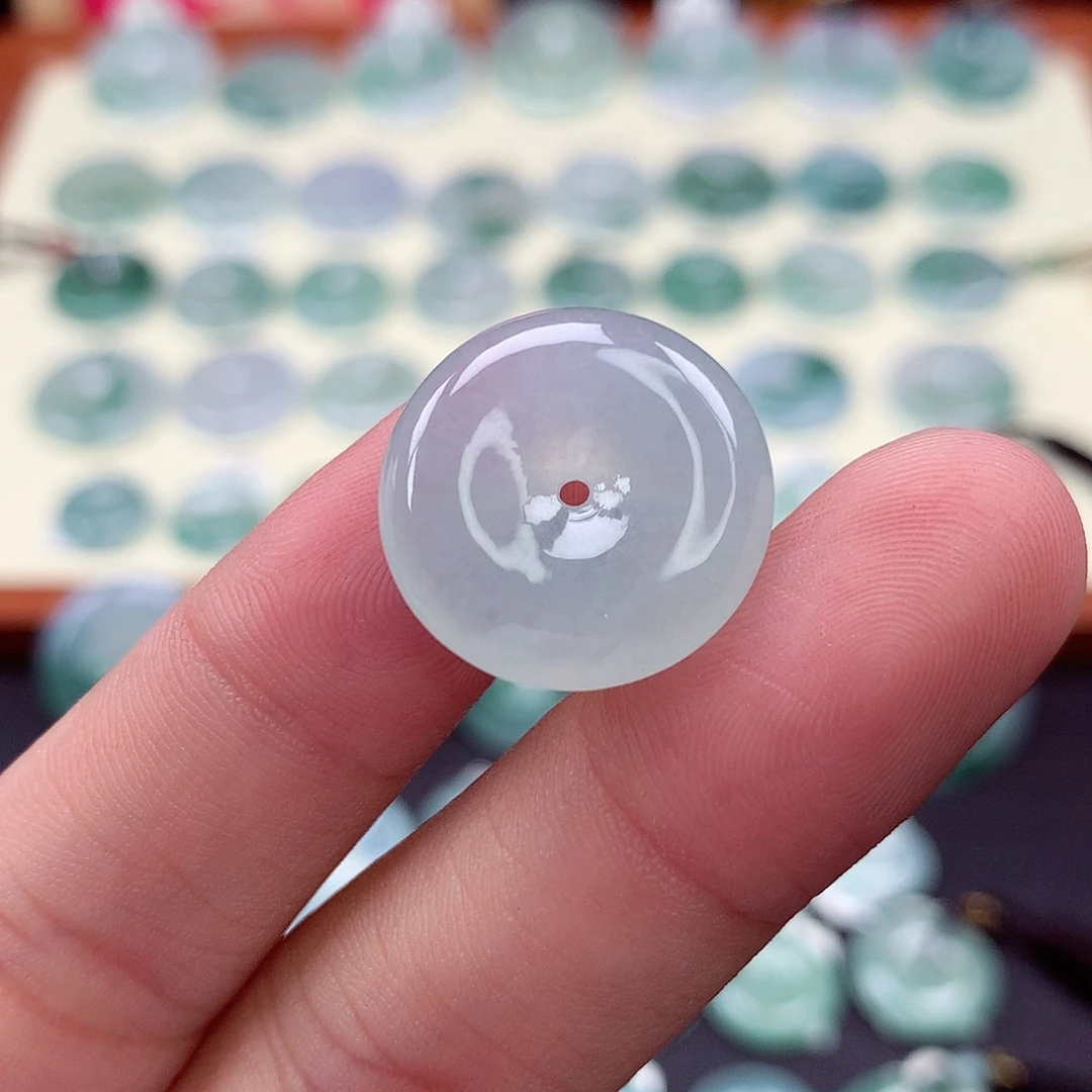 翡翠未镶嵌颈饰12 尺寸20-5.4