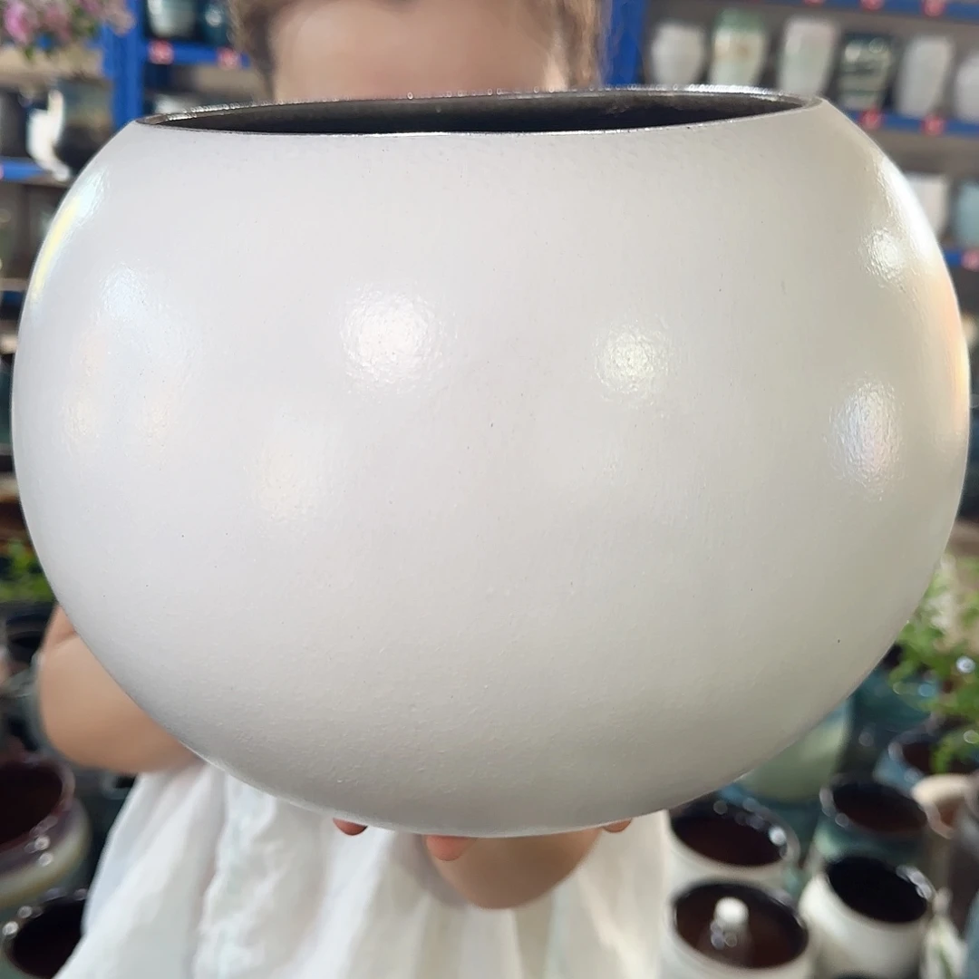 紫砂花盆高20口20