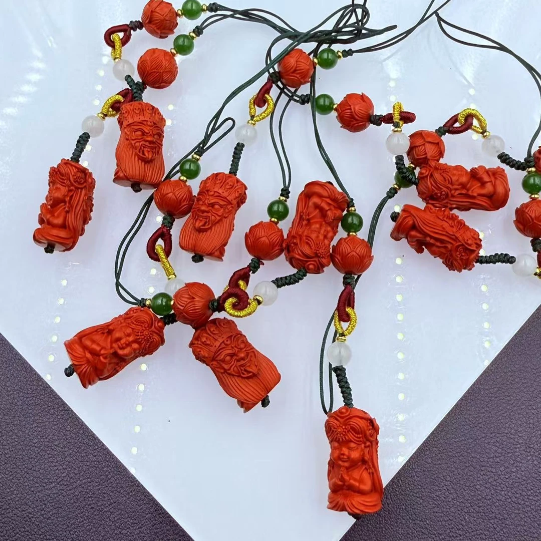 天然辰砂「戴琴珠宝」FR6613-辰砂扎基拉姆挂件(多样性发其一)