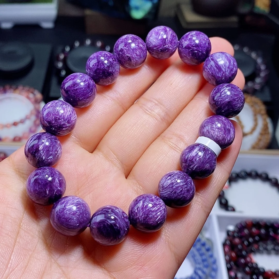 未镶嵌查罗石（紫龙晶）手链