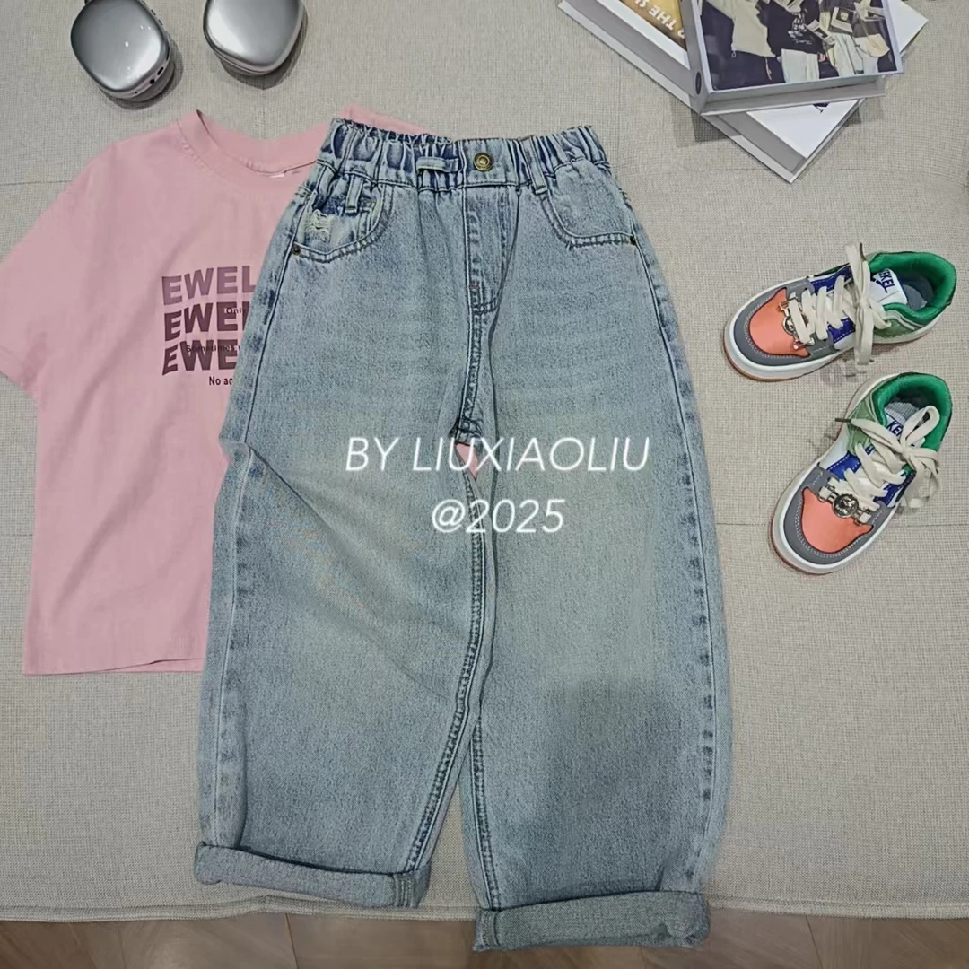 杭州六小六正版 BY LIUXIAOLIU 夏季儿童牛仔裤19102