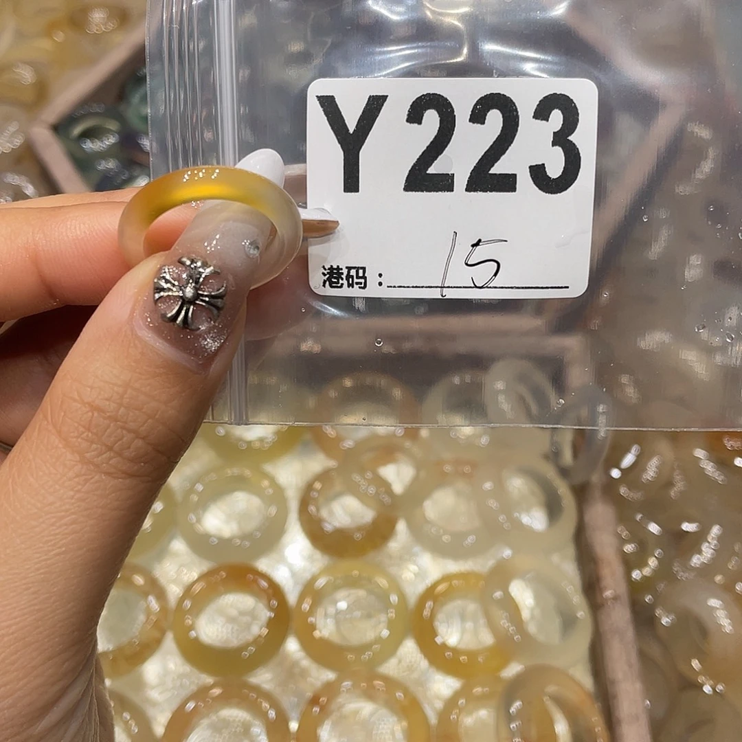 玛瑙/玉髓未镶嵌戒指223