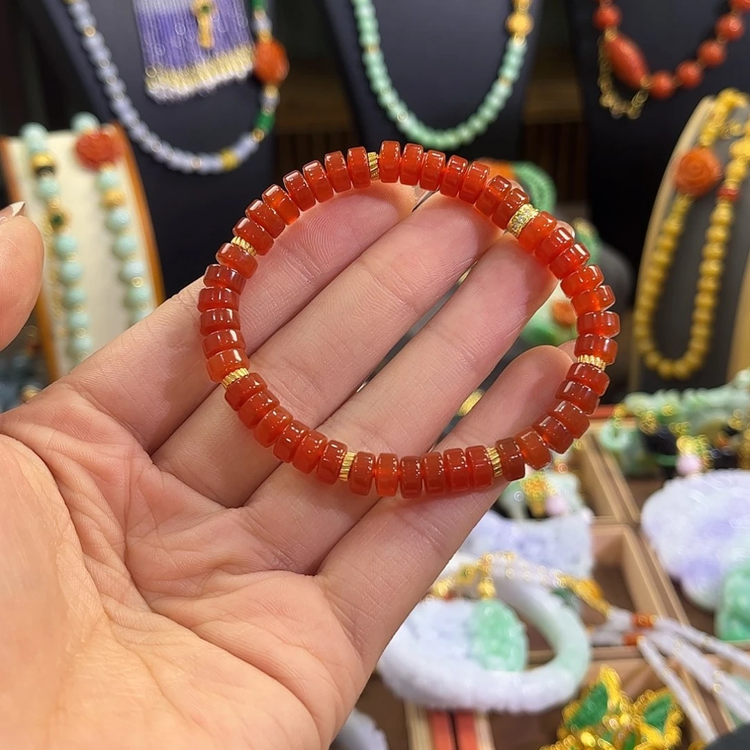 翡翠未镶嵌手链炸