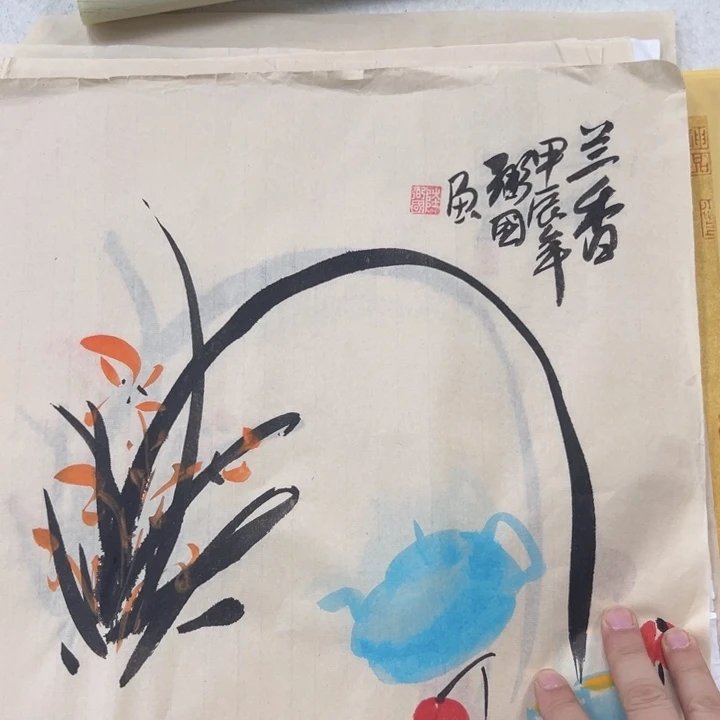 国画纯手绘字画国画宣纸
