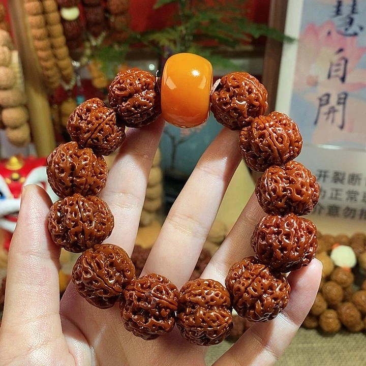 金刚菩提手串215玉化花珠