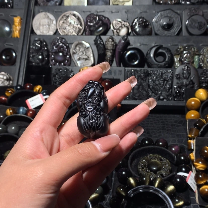 【闪购商品】黑曜岩颈饰未镶嵌星**仔