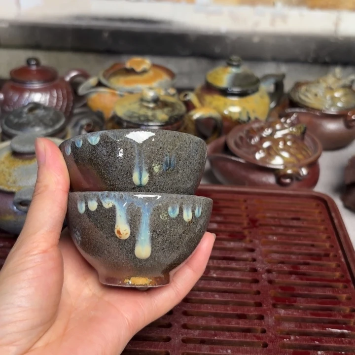 茶壶紫砂一对鸡心