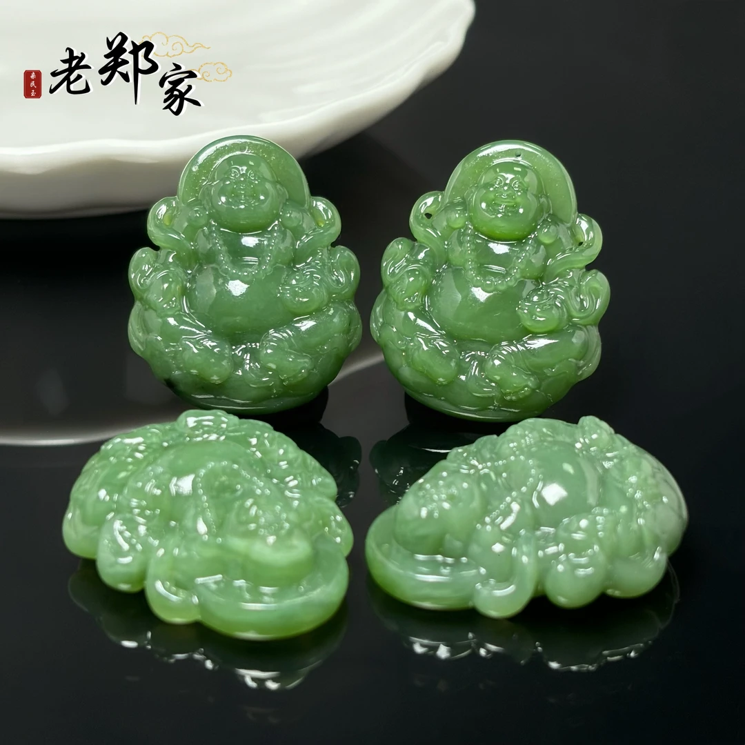 【老郑家】和田玉佛公挂件(多样性发一件)1849