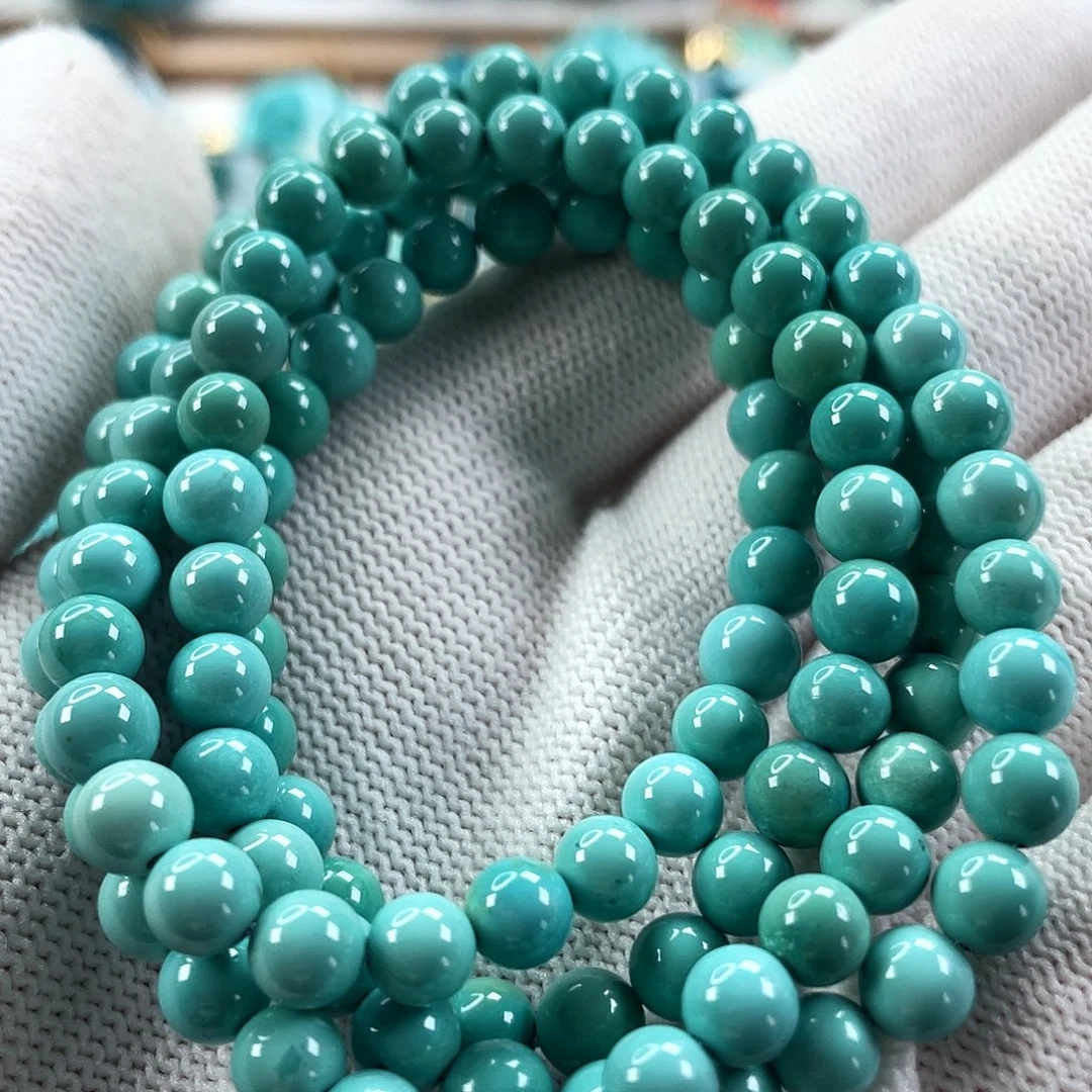 绿松石未镶嵌车挂尺寸5.8