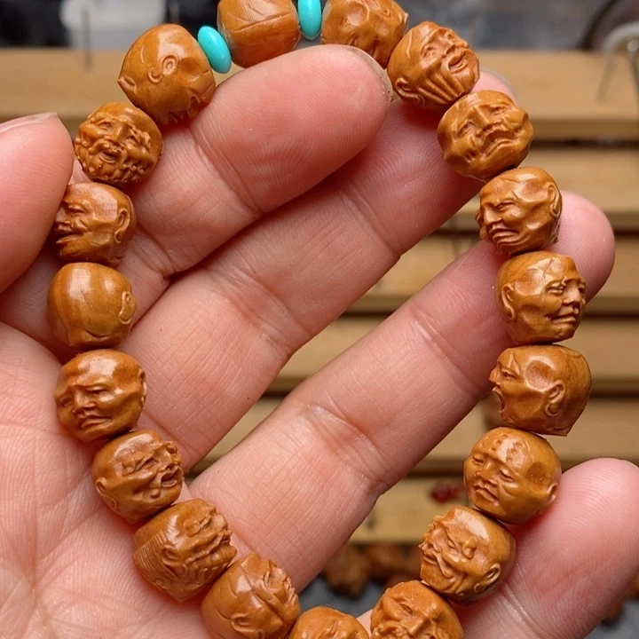 桃核雕刻须派十八罗汉