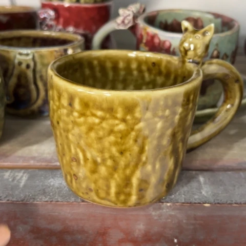 碗纯手工手捏咖啡杯餐具壶承