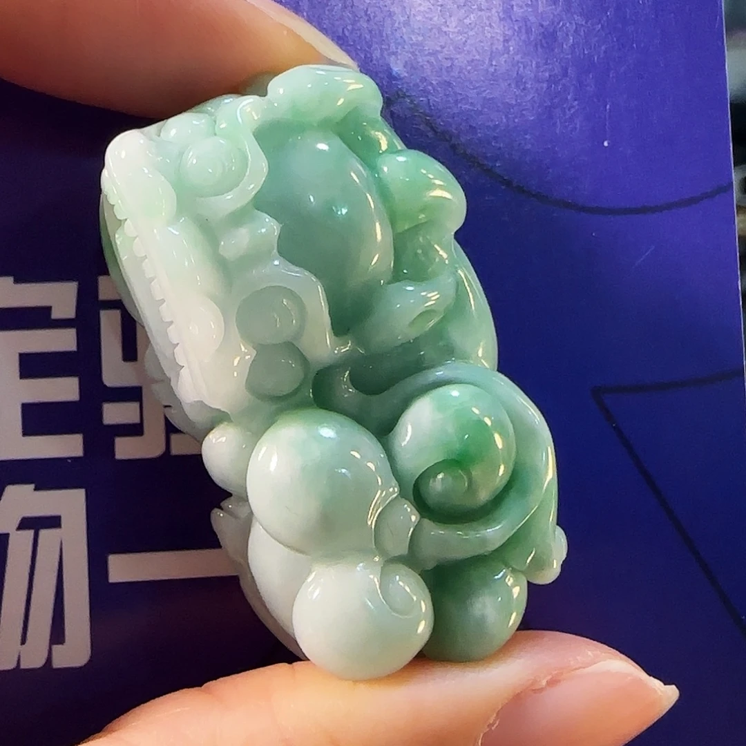 翡翠未镶嵌颈饰a货貔貅