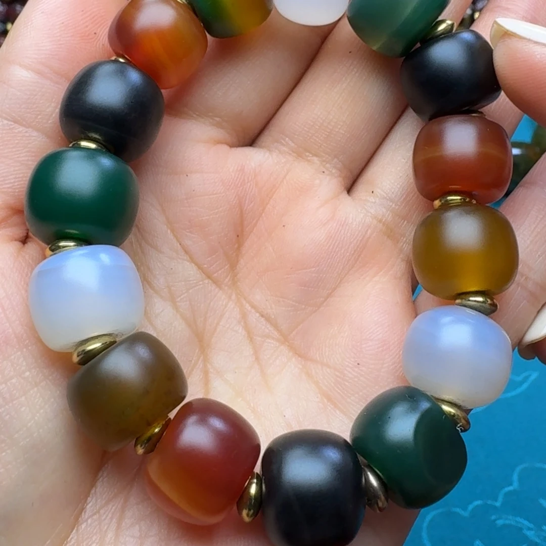 玛瑙/玉髓未镶嵌手链