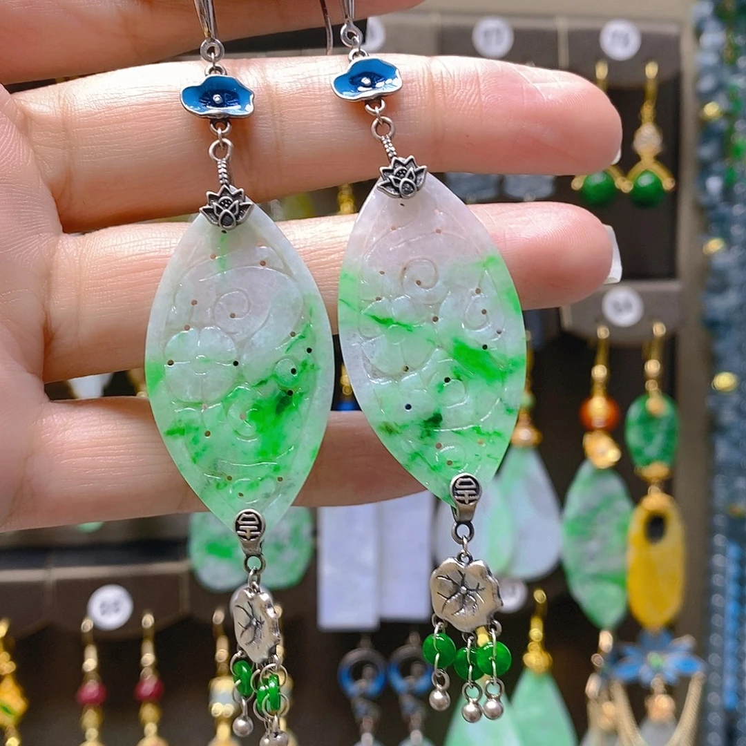 未镶嵌翡翠耳饰翡翠