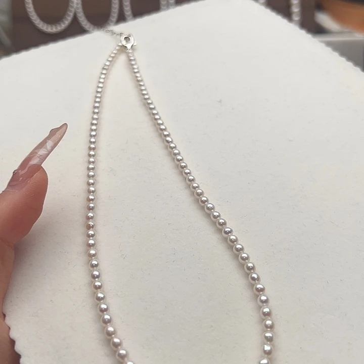 银S925镶嵌耳饰淡水珍珠