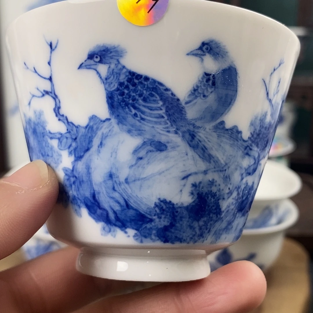 瓷片景德镇手绘青花茶器471