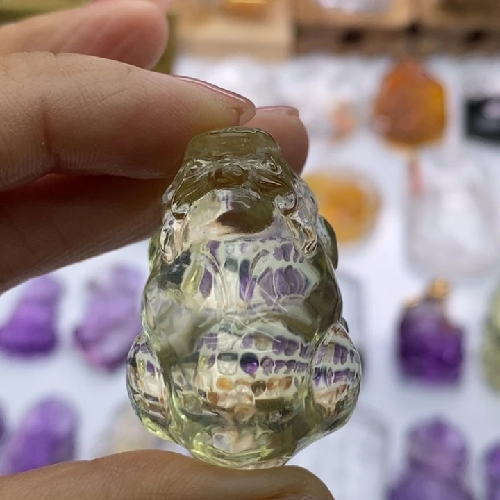 水晶颈饰未镶嵌公***财定制