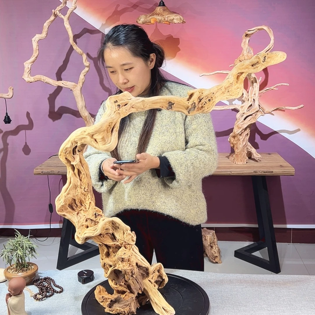 卢***人木天然杜鹃根根艺摆件