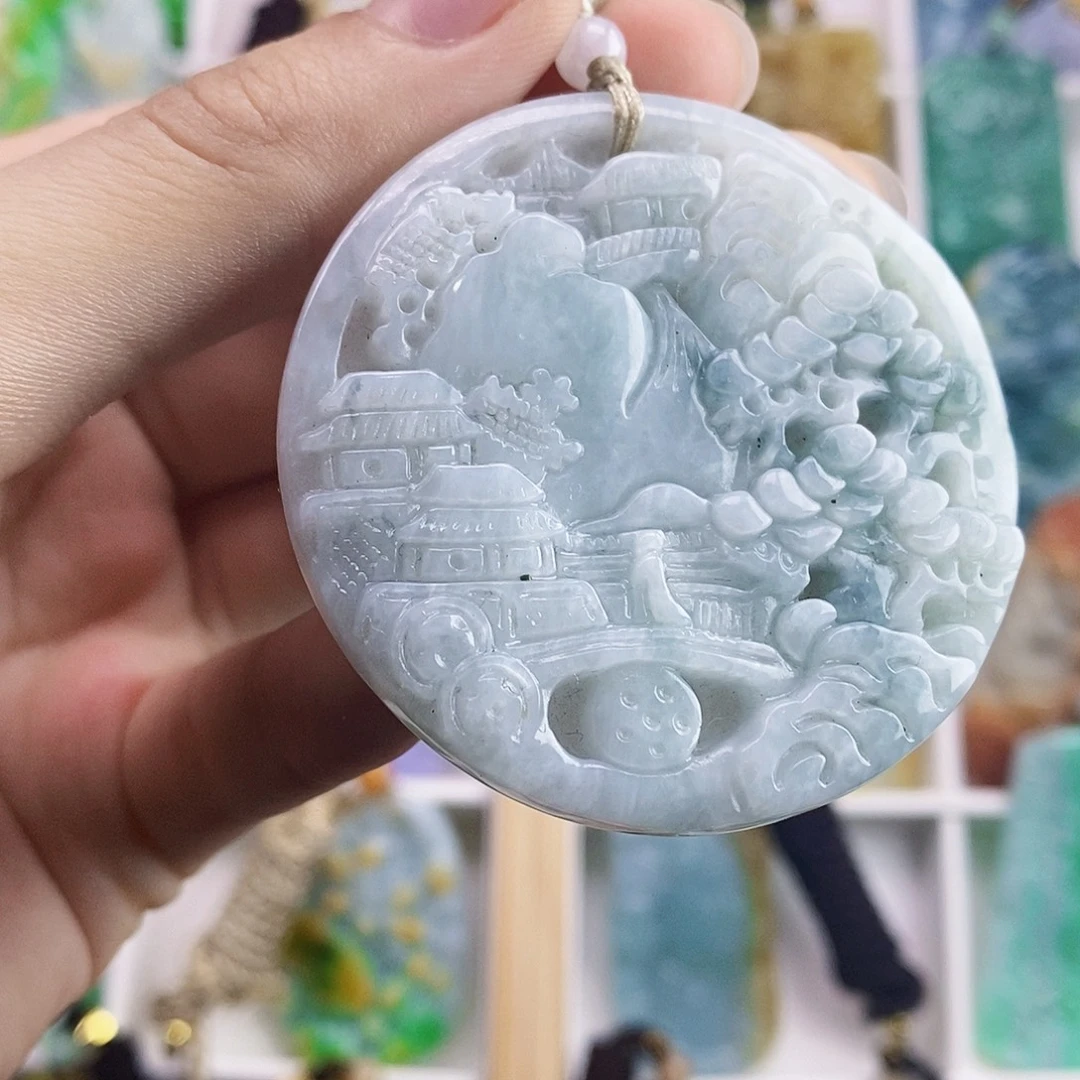 翡翠未镶嵌颈饰翡翠
