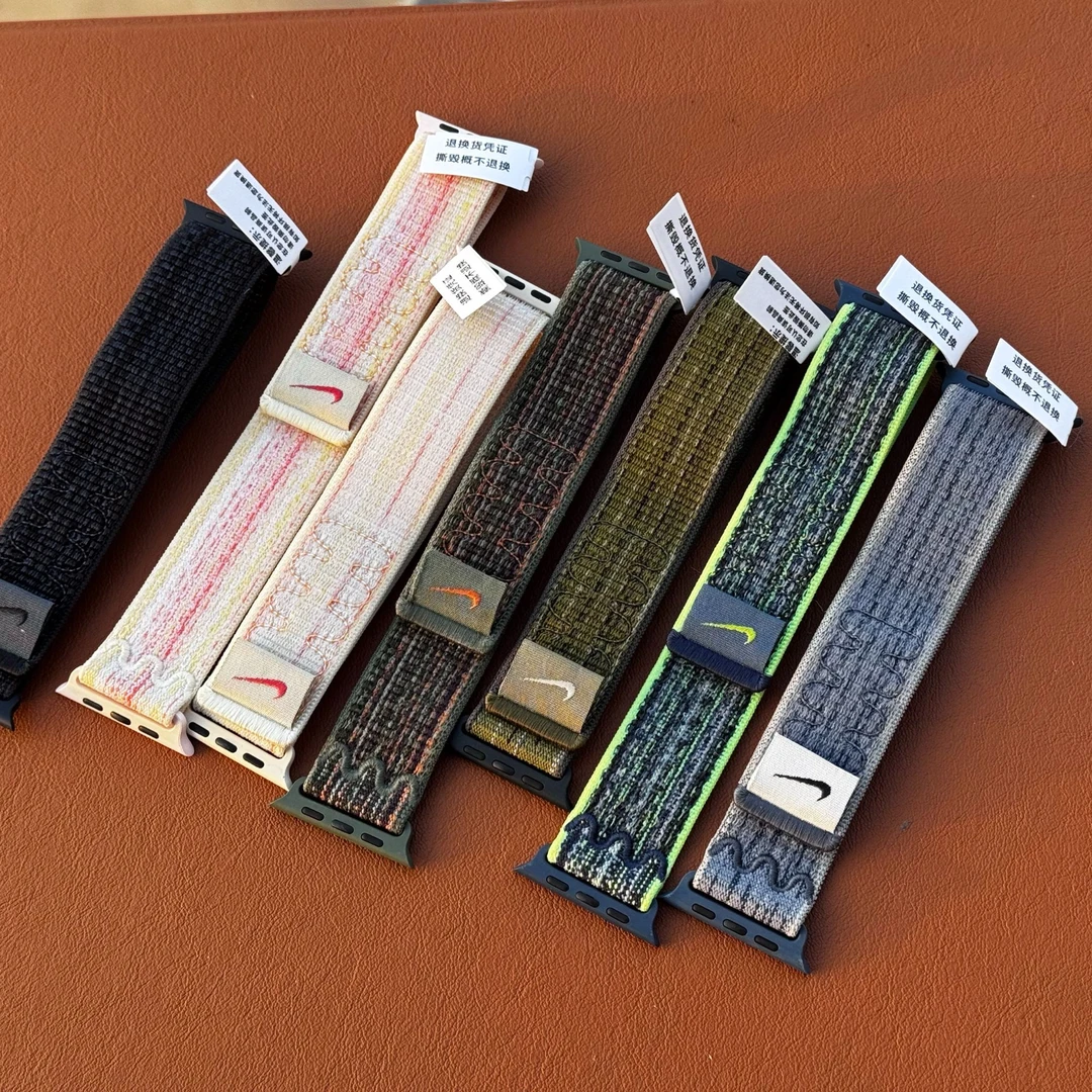 99新 Apple/苹果 原装正品NK联名运动尼龙回环表带新款官方98新