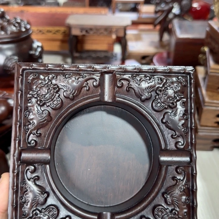 琉璃手工艺品红木工艺品摆件