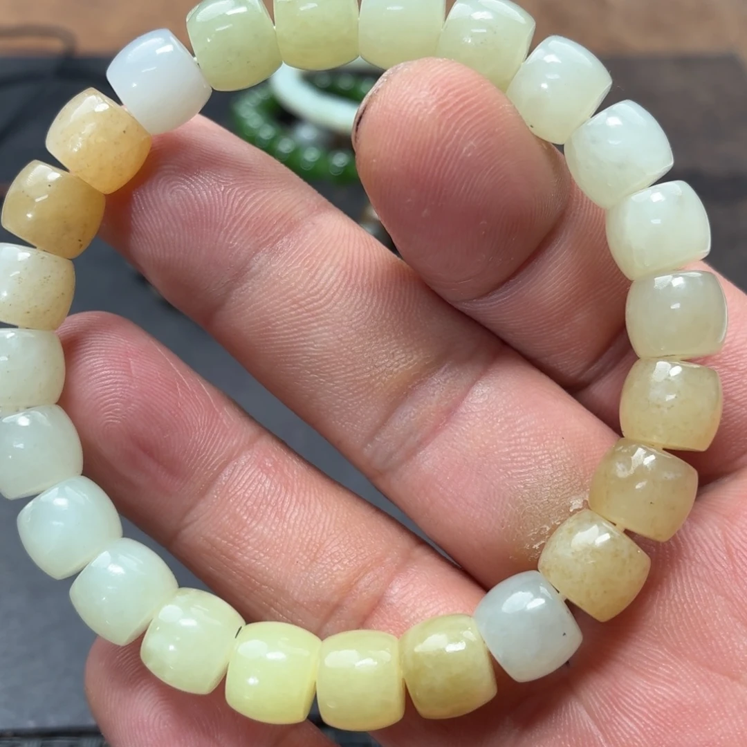 和田玉未镶嵌手链