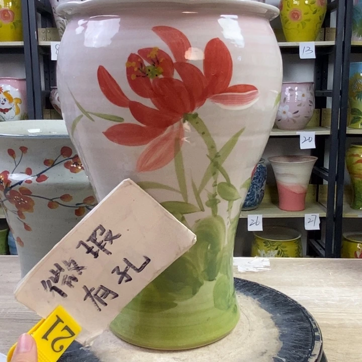 景德镇高温陶瓷花盆