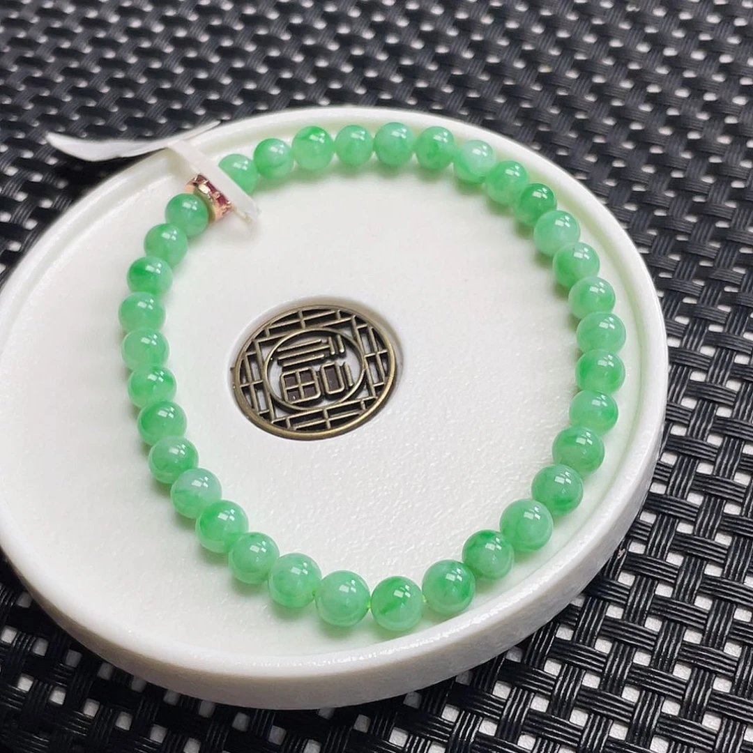 翡翠手链未镶嵌卡5.5