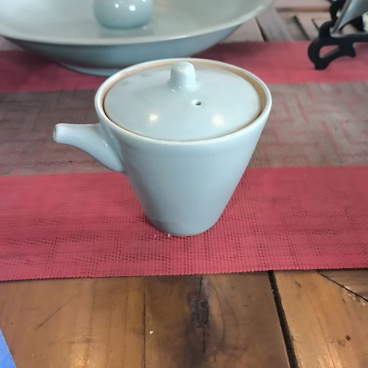 汝瓷手工公道杯，原矿釉