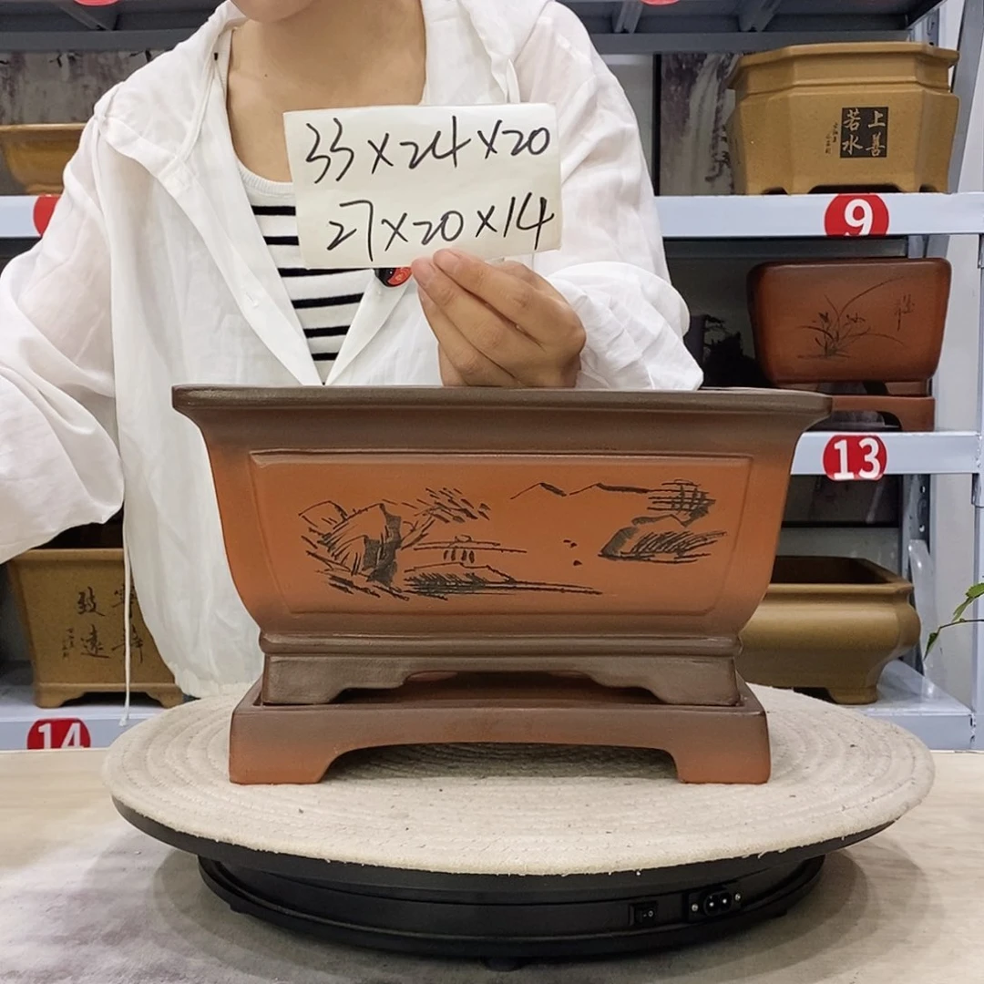 紫砂花盆紫砂花盆