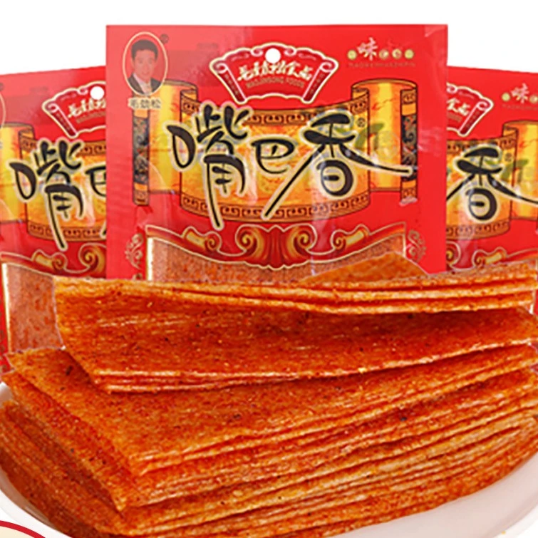 80g独立包装亲嘴片大辣片微辣口感办公室解馋怀旧零食休闲食品