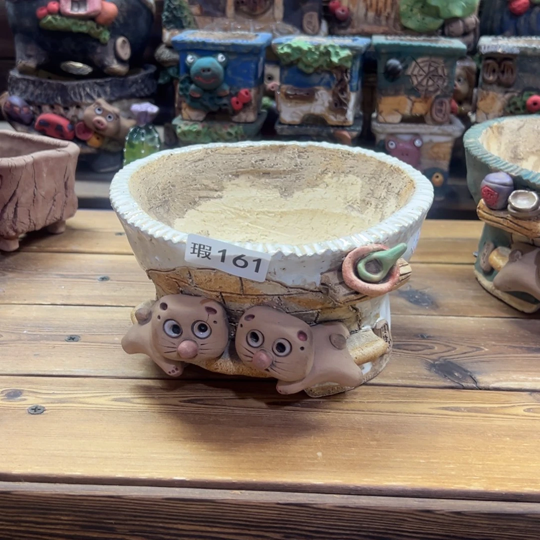 红陶茜*姐嘻哈微瑕多肉花盆