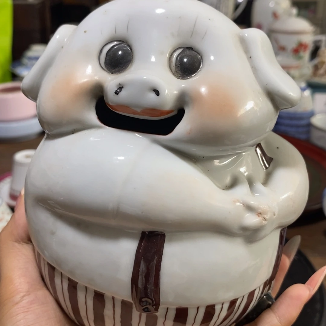 摆件陶瓷小摆件小猪存钱罐