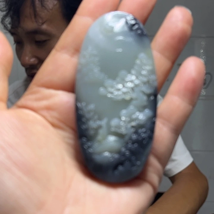 石***恋未镶嵌和田玉挂件