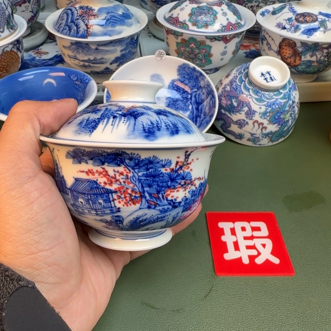 纯手工纯手绘茶具石头396