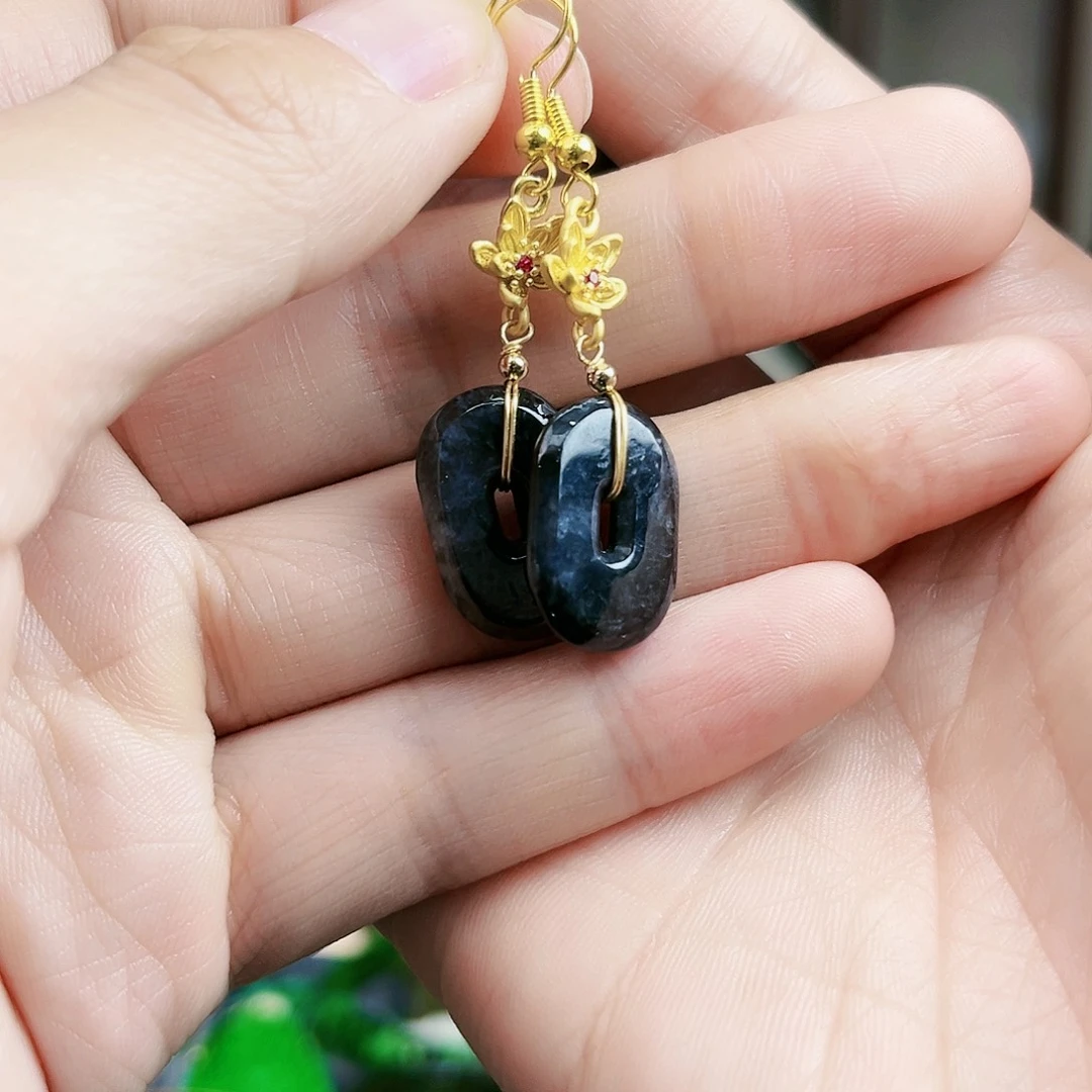 翡翠耳饰未镶嵌耳饰