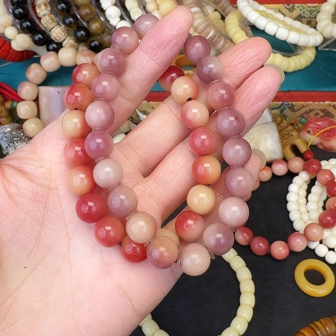 驼骨其他玺*粉驼加紫驼双圈10尺寸