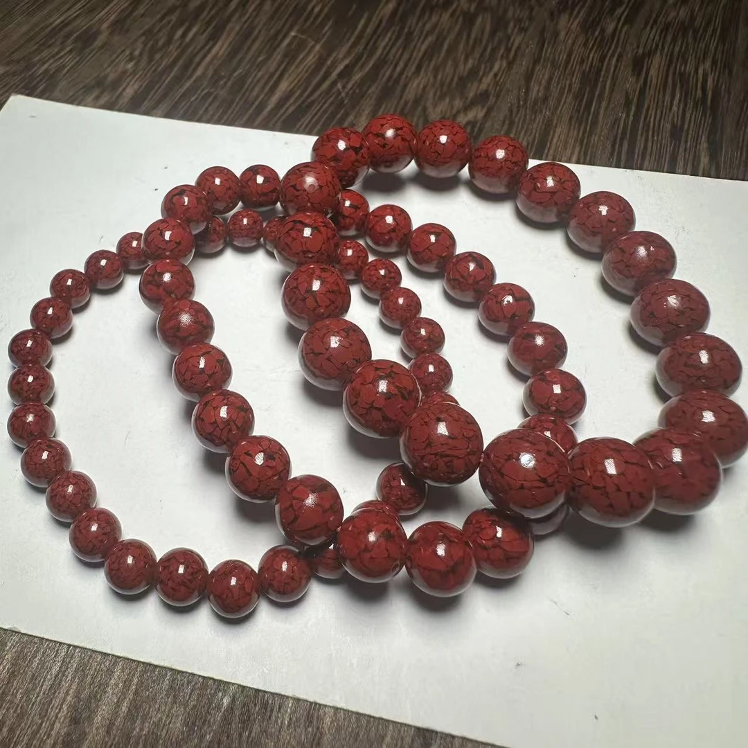 含辰砂工艺品晶体砂单圈手链 约6-18mm 6356-6362DH