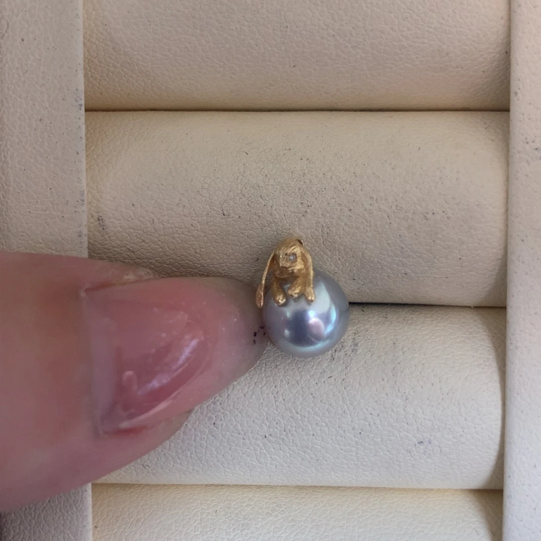 海水珍珠18K金镶嵌颈饰