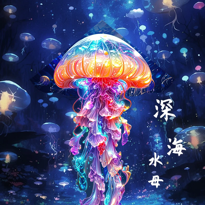 2025潍坊新款水母风筝儿童微风易飞成人专用大型高档风筝