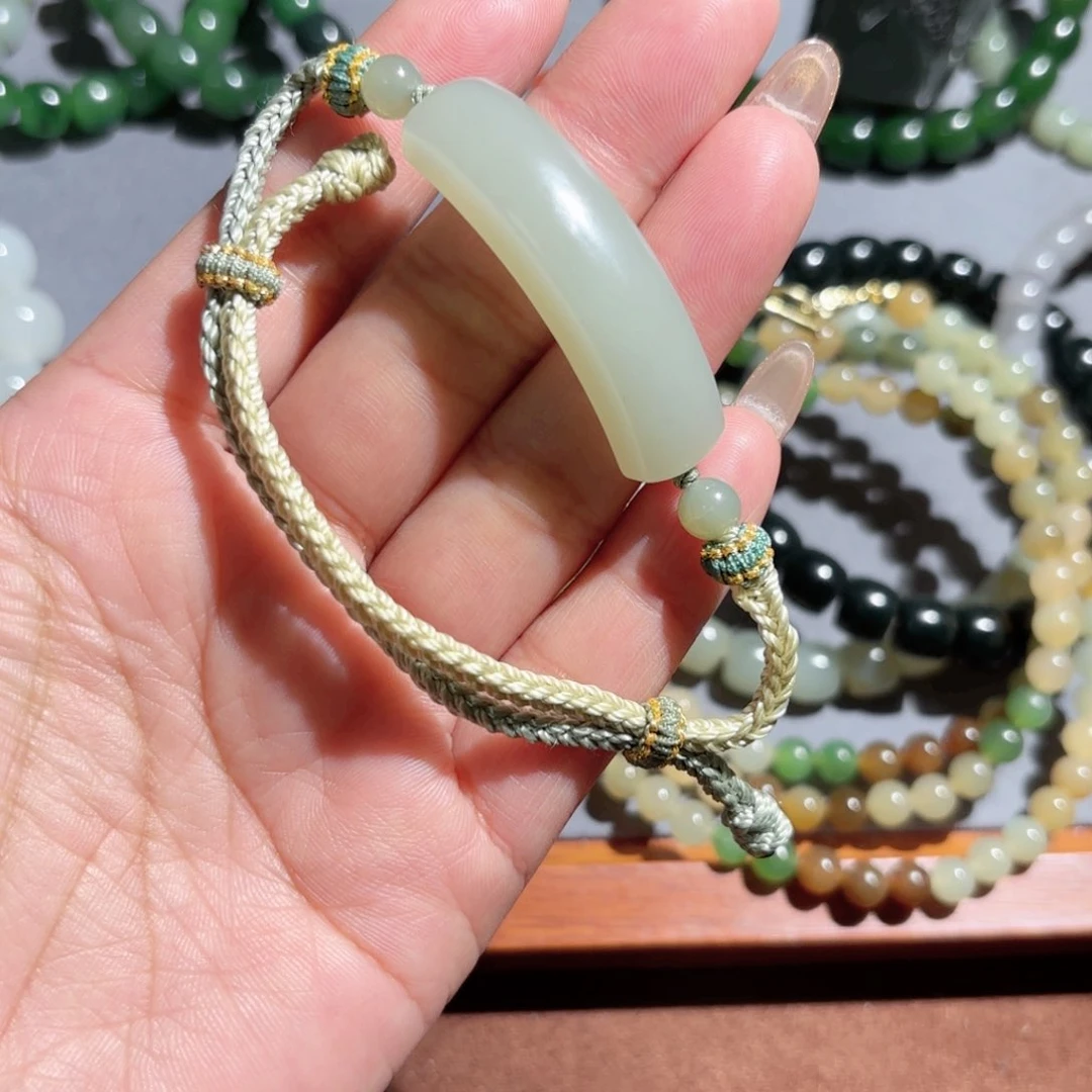 和田玉手链未镶嵌