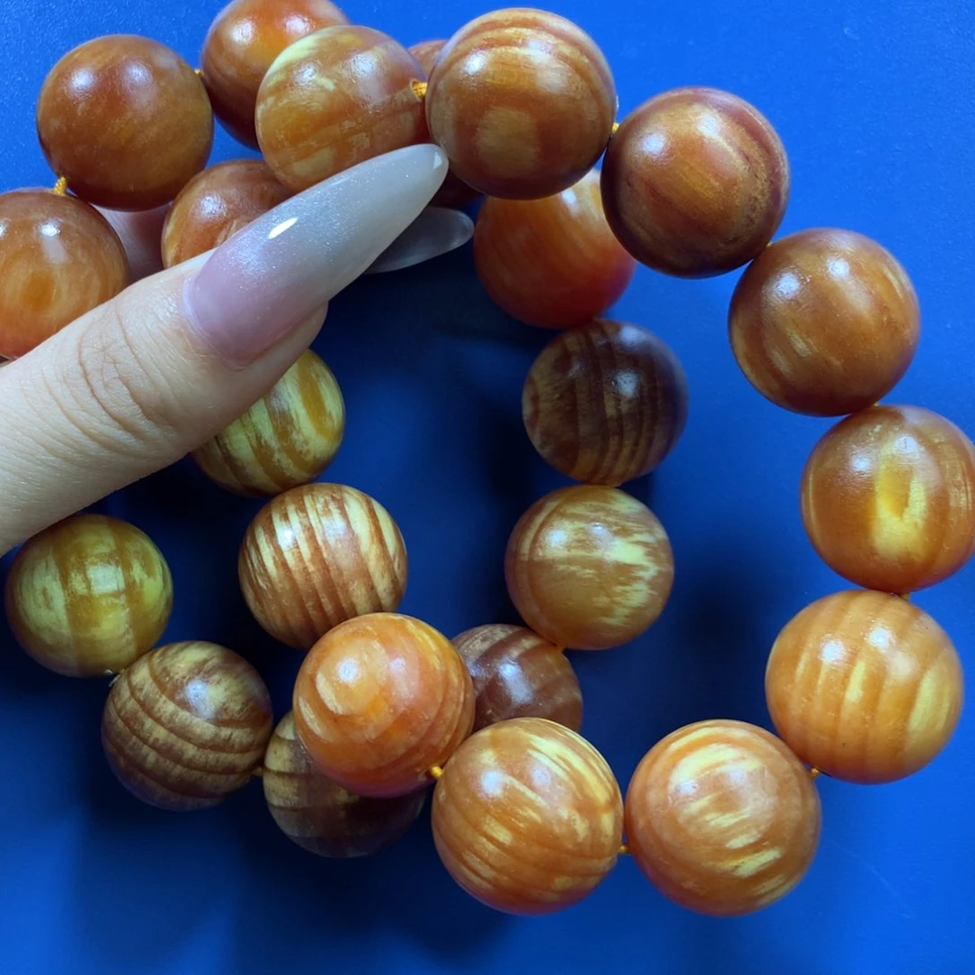 松木轩**爸琥珀木手持2.0，18颗
